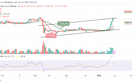 Bitcoin Price Prediction for Today, January 15: BTC/USD Likely to Revisit the $21,000 Level