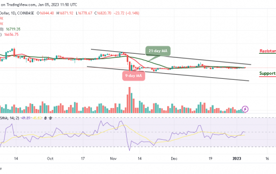 Bitcoin Price Prediction for Today, January 5: BTC/USD Struggles to Hold Above $16,800 Level