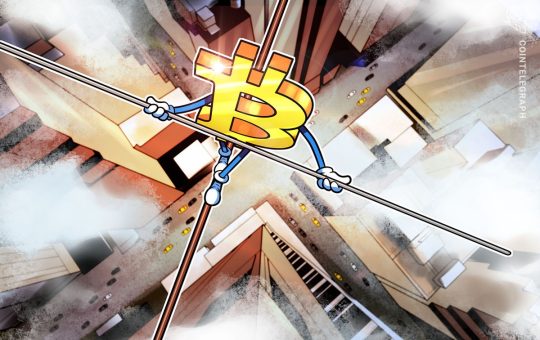 Bitcoin price crawls 2.5% off lows as weekly chart risks 'bearish engulfing'