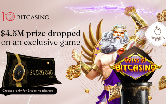 Bitcasino.io Player Strikes Gold Twice, Securing $4.5M in Winnings
