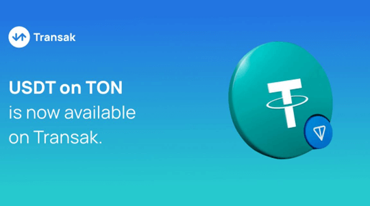 Transak integrates Tether (USDT) on TON Network